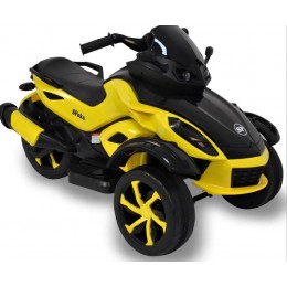 Електромотоцикл дитячий трицикл Spoko SP-610 жовтий