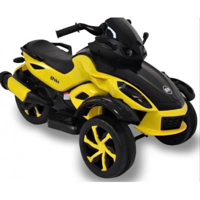 Електромотоцикл дитячий трицикл Spoko SP-610 жовтий