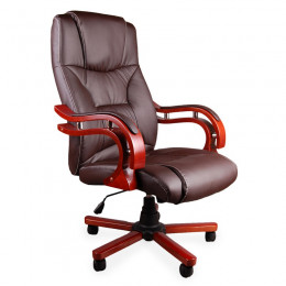 Крісло офісне Giosedio BSL003M коричневе з масажем