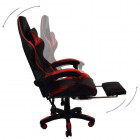 Крісло геймерське Bonro B-810 червоне з підставкою для ніг