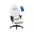 Крісло геймерське Huzaro Force 4.6 RGB white mesh