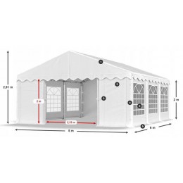 Палатка намет DAS COMPANY (5 х 6) різнокольорова зі стінами 240 г/м